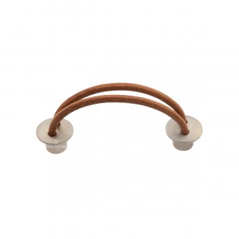 Brisant λαβή 170 64 mm νίκελ ματ - φυσικό δέρμα