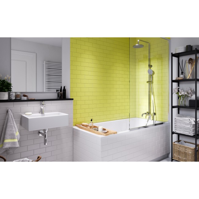 Ferro κολώνα ντους Algeo με βρύση, σπιράλ και τηλέφωνο χρωμέ