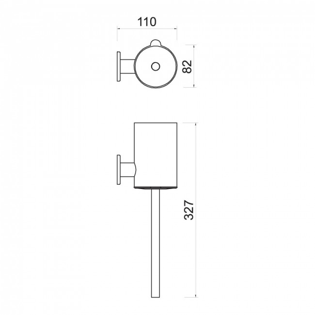 Ferro πιγκάλ τοίχου Smile gun metal