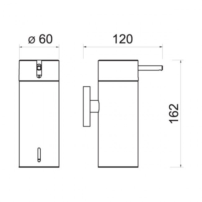 Ferro επιτοίχιο dispenser Smile χρωμέ