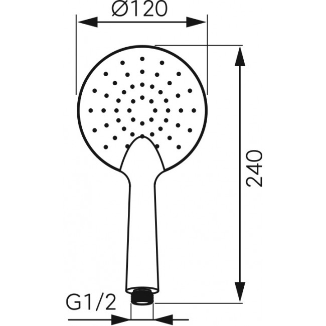 Ferro τηλέφωνο ντους Phila μαύρο