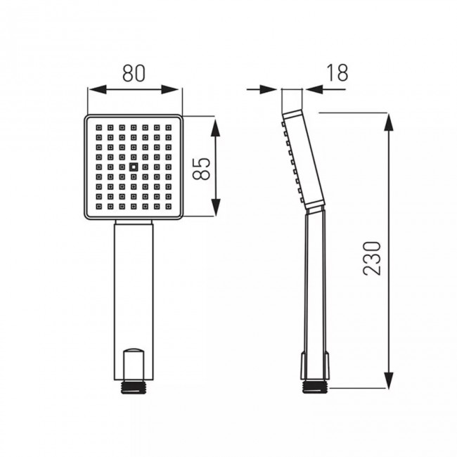 Ferro τηλέφωνο ντους Amigo Χρωμέ