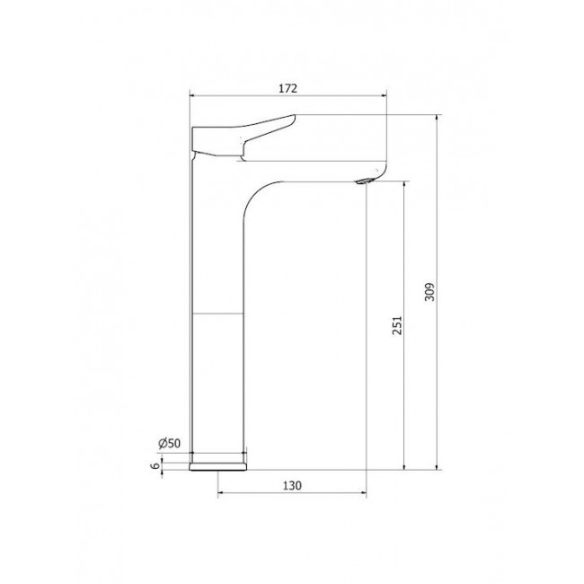 Zipponi βρύση επικαθήμενου νιπτήρα GF340 Green με αυτόματη βαλβίδα χρωμέ