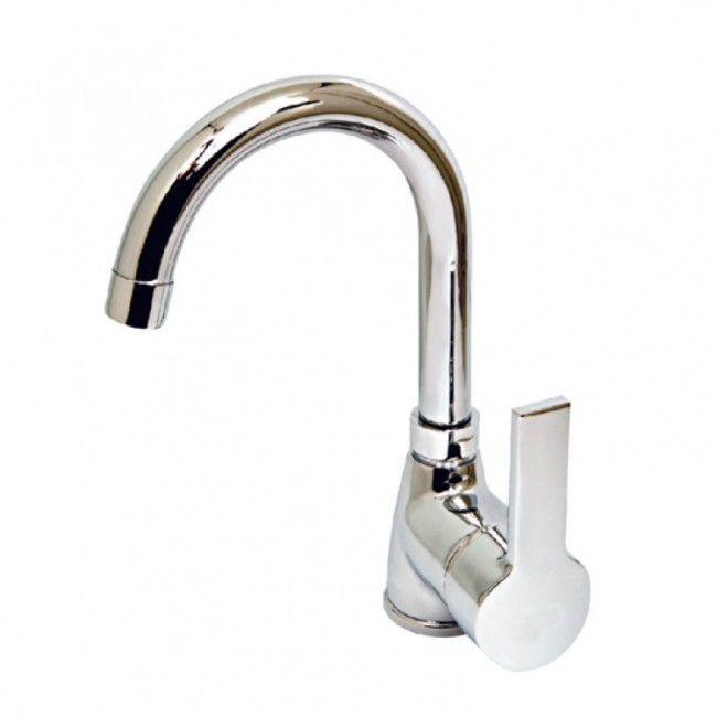 Venezia βρύση νιπτήρα με ψηλό ρουξούνι 5011003 Hitit χρωμέ 