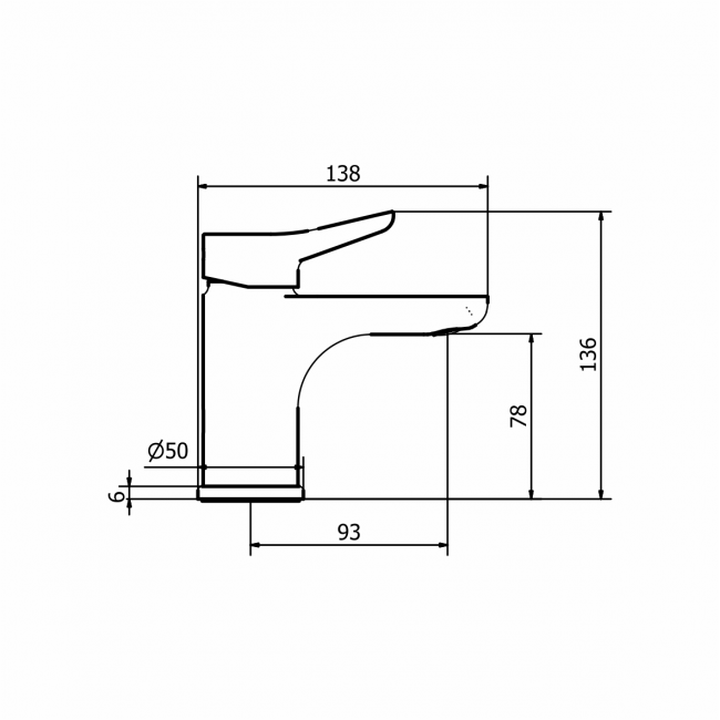 Zipponi βρύση νιπτήρα GF310 Green με αυτόματη βαλβίδα χρωμέ