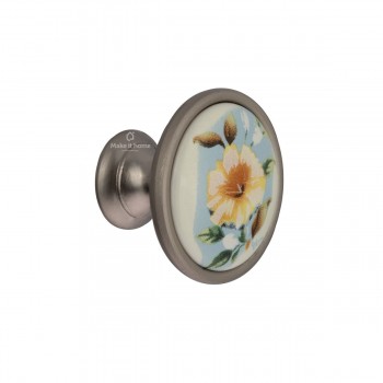 Πομολάκι Haifel Φ33 πολύχρωμη πορσελάνη - νίκελ ματ