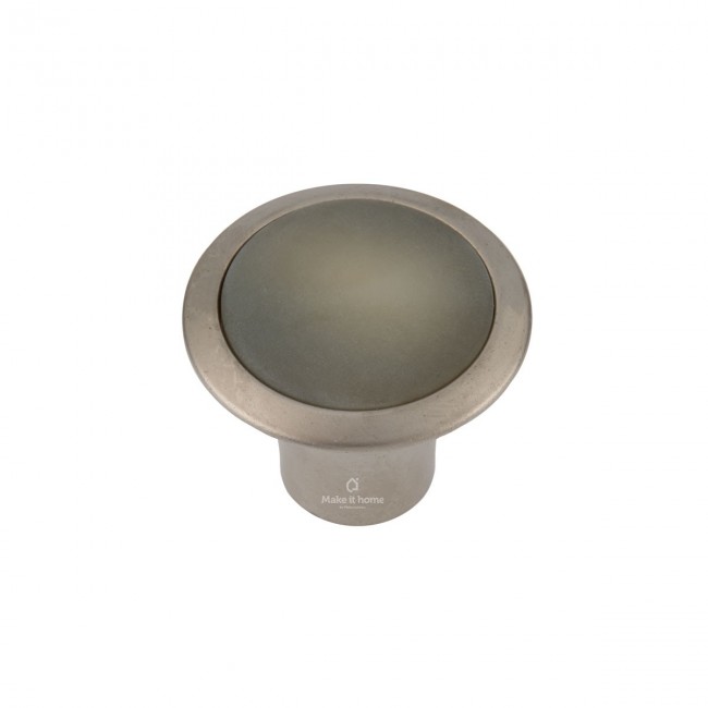 Πομολάκι Βrisant 195 νίκελ ματ με πράσινη τάπα σε δύο διαμέτρους Φ26 και Φ32