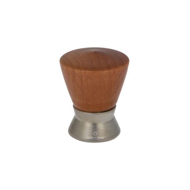 Πομολάκι Brisant 102 Φ25 νίκελ ματ με ξύλο σε κερασιά