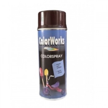 Colorworks σπρέι 400 ml Ral 8017 καφέ γυαλιστερό
