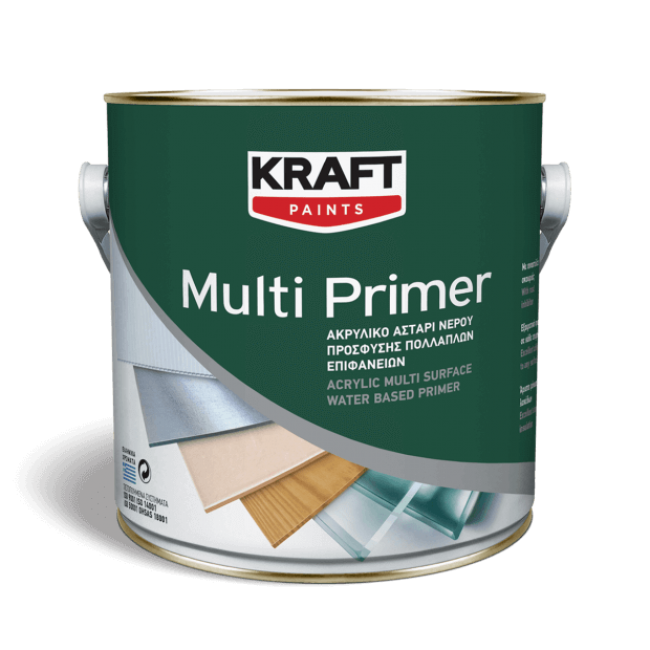 Kraft Multi Primer ακρυλικό αστάρι νερού για πολλαπλές επιφάνειες 0,75 lt