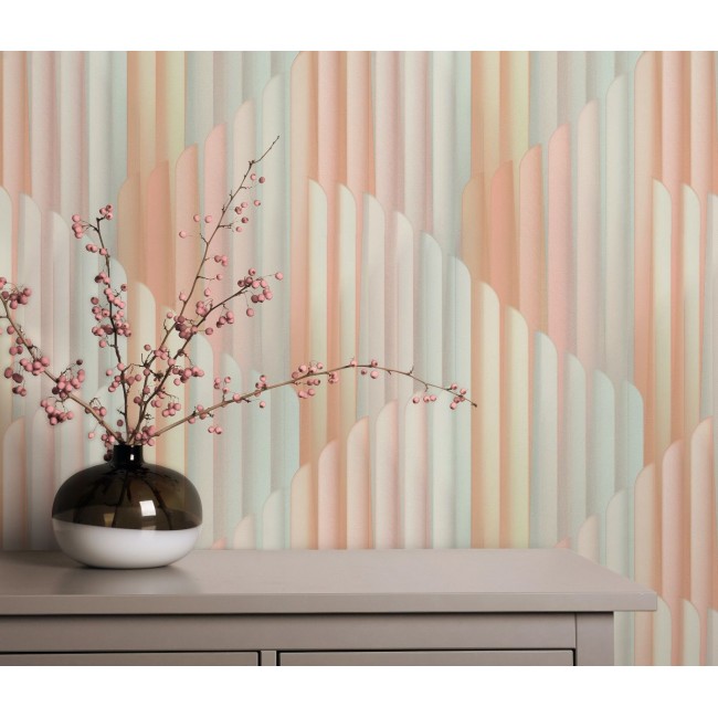Erismann Elysium ταπετσαρία τοίχου 10471-05 γεωμετρικό μοτίβο ροζ & βεραμάν