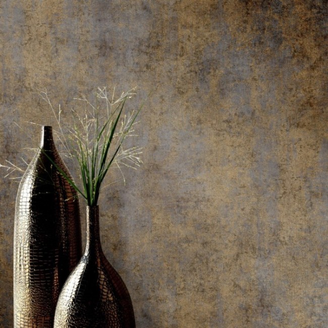 Erismann Elle Decoration 4 ταπετσαρία τοίχου 10438-38 εφέ γύψου γκρι - χρυσό