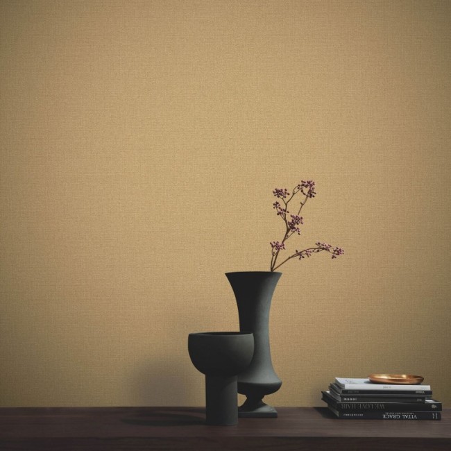 Erismann Elle Decoration 4 ταπετσαρία τοίχου 10444-30 μονόχρωμη καφέ - χρυσό