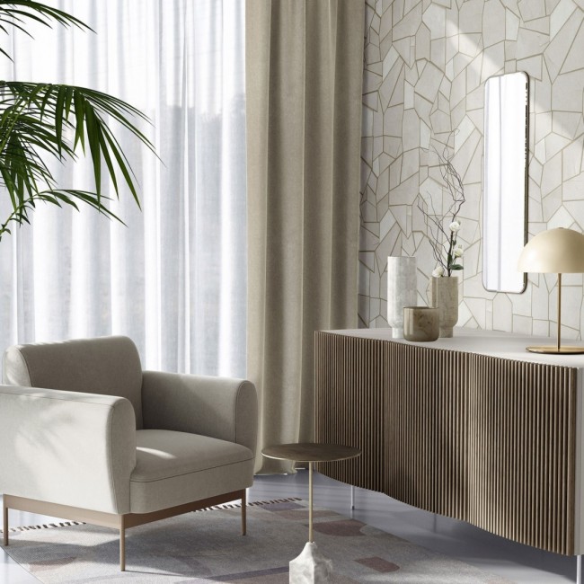 Erismann Elle Decoration 4 ταπετσαρία τοίχου 10445-02 απομίμηση μωσαϊκού μπεζ