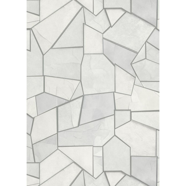 Erismann Elle Decoration 4 ταπετσαρία τοίχου 10445-31 απομίμηση μωσαϊκού γκρι ανοιχτό
