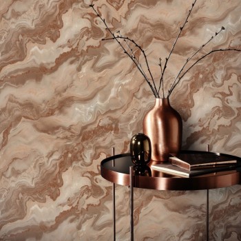 Erismann Elle Decoration 4 ταπετσαρία τοίχου 10447-13 απομίμηση μάρμαρου τερακότα