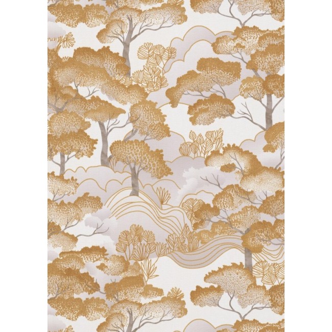 Erismann Elle Decoration 4 ταπετσαρία τοίχου 10448-30 δέντρα λευκό - χρυσό