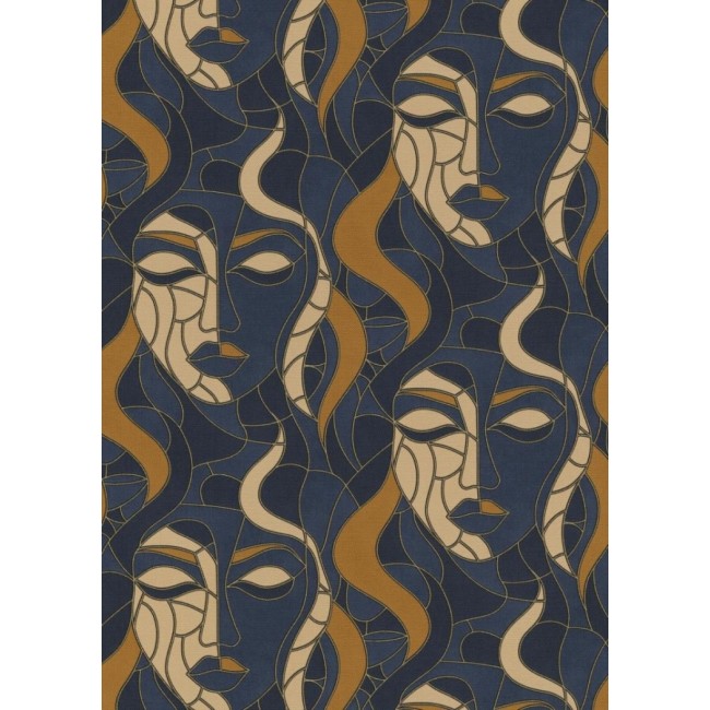 Erismann Elle Decoration 4 ταπετσαρία τοίχου 10458-08 μοτίβο μπλε