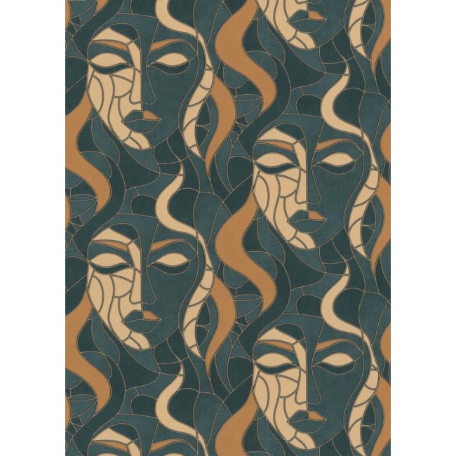 Erismann Elle Decoration 4 ταπετσαρία τοίχου 10458-19 μοτίβο πράσινο