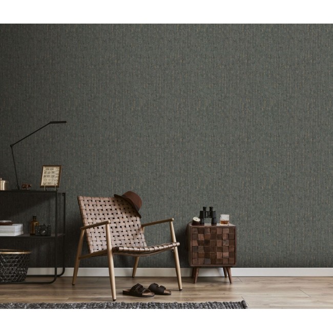 Erismann Secret Garden ταπετσαρία τοίχου 10389-47 εφέ φλοιός δέντρου ανθρακί