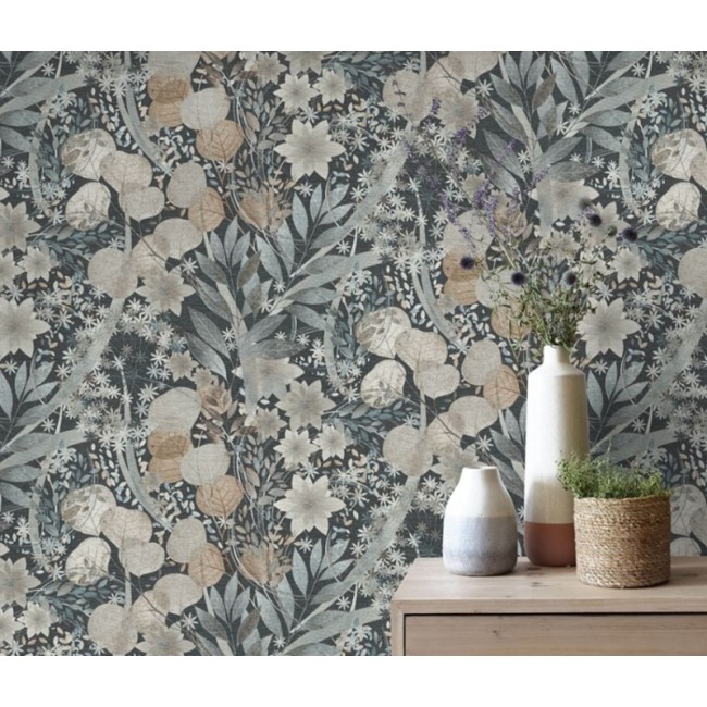 Erismann Secret Garden ταπετσαρία τοίχου 10506-44 φλοράλ μπλε