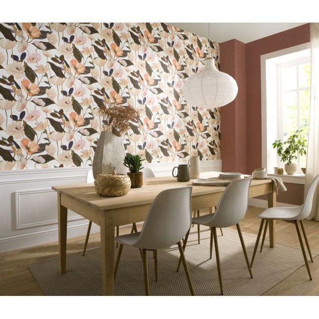 Erismann Secret Garden ταπετσαρία τοίχου 10508-05 φλοράλ λευκό