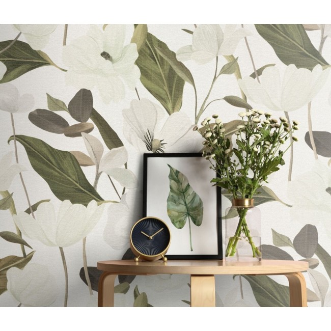 Erismann Secret Garden ταπετσαρία τοίχου 10508-26 φλοράλ λευκό