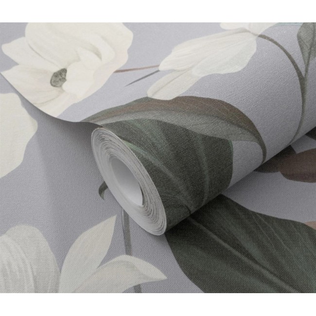 Erismann Secret Garden ταπετσαρία τοίχου 10508-31 φλοράλ γκρι-μωβ