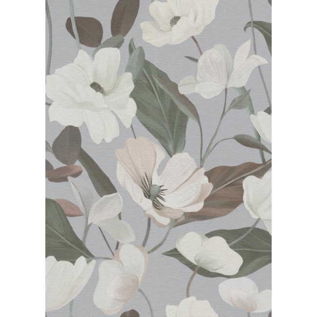 Erismann Secret Garden ταπετσαρία τοίχου 10508-31 φλοράλ γκρι-μωβ