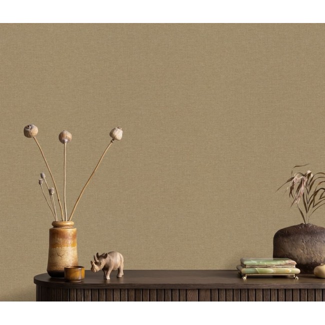 Erismann Secret Garden ταπετσαρία τοίχου 10510-20 μονόχρωμη καφέ - χρυσό