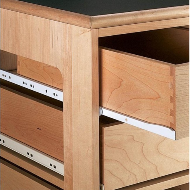 Haifel οδηγός συρταριού με ροδάκι σε 6 μήκη λευκός