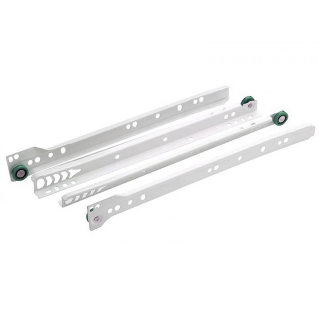 Haifel οδηγός συρταριού με ροδάκι σε 6 μήκη λευκός