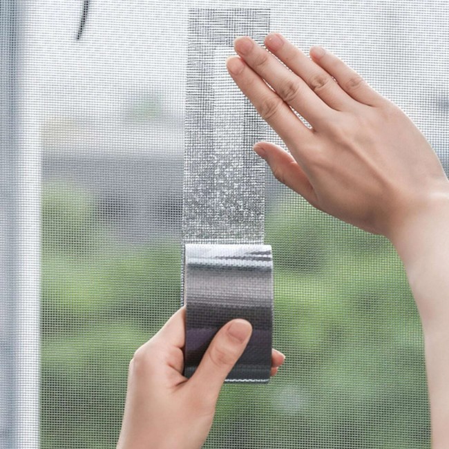 Helix αυτοκόλλητη ταινία επισκευής σίτας 5cm φάρδος  X 2 m μήκος