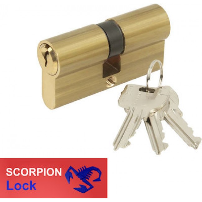 Scorpion αφαλός απλός 60 mm 30-30 χρυσός