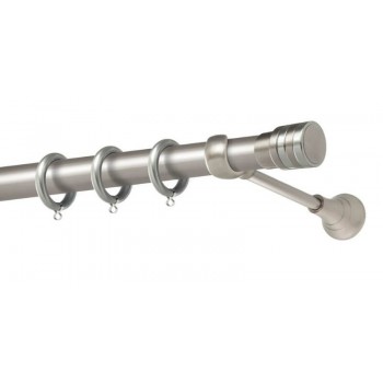 Perfect κουρτινόξυλο Ελαφόνησος Φ25 νίκελ ματ - χρώμιο