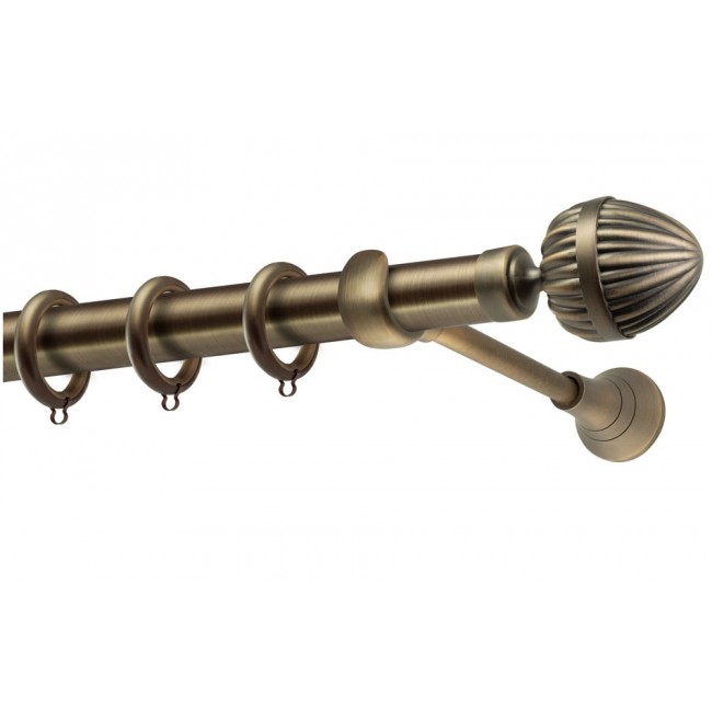 Perfect κουρτινόξυλο Γαύδος Φ25 μπρονζέ