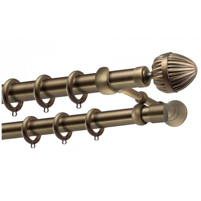 Perfect κουρτινόξυλο Γαύδος Φ25 μπρονζέ