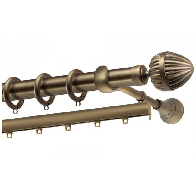 Perfect κουρτινόξυλο Γαύδος Φ25 μπρονζέ