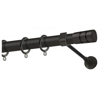 Perfect κουρτινόξυλο Ιμια Φ25 μαύρο