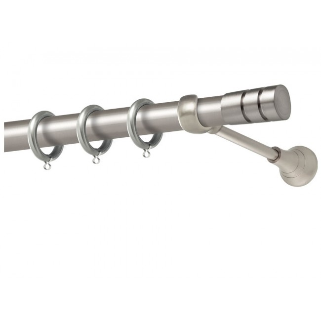 Perfect κουρτινόξυλο Ιμια Φ25 νίκελ ματ