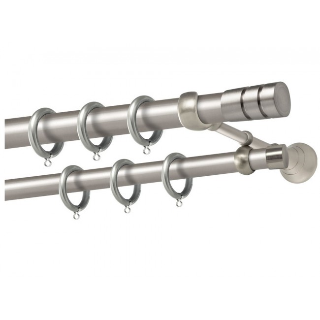 Perfect κουρτινόξυλο Ιμια Φ25 νίκελ ματ