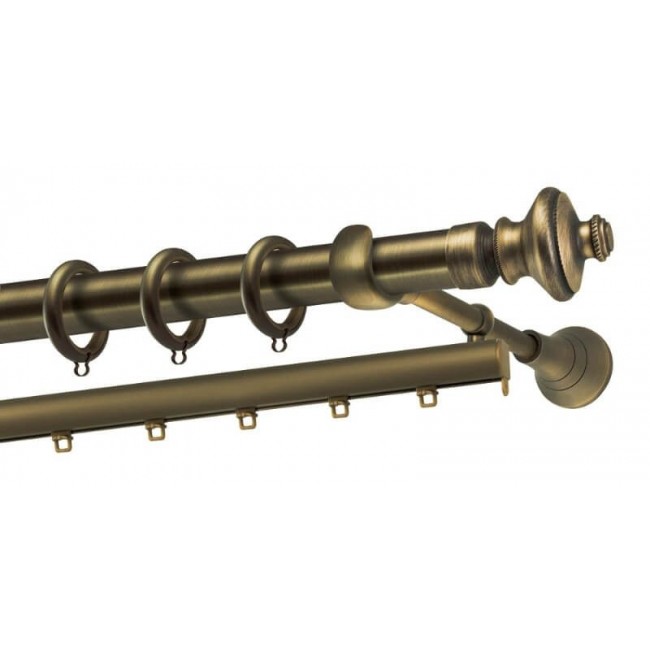 Perfect κουρτινόξυλο Κέα Φ25 μπρονζέ