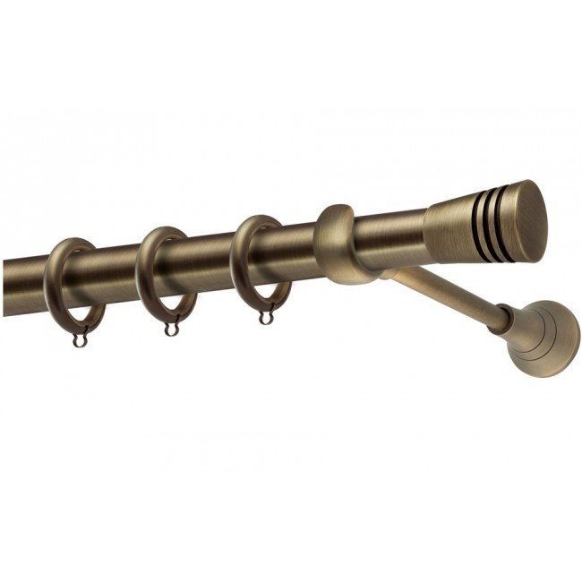 Perfect κουρτινόξυλο Λέρος Φ25 μπρονζέ