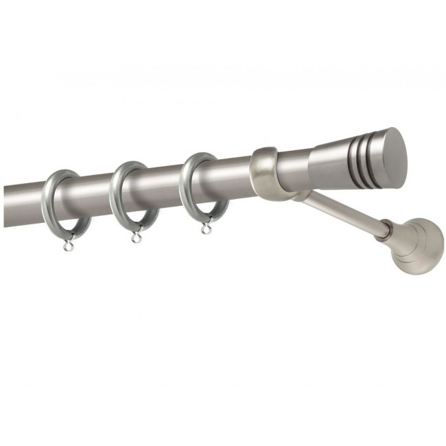 Perfect κουρτινόξυλο Λέρος Φ25 νίκελ ματ