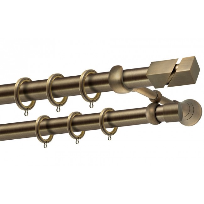 Perfect κουρτινόξυλο Μύκονος Φ25 μπρονζέ