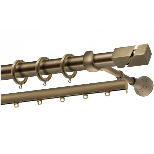 Perfect κουρτινόξυλο Μύκονος Φ25 μπρονζέ