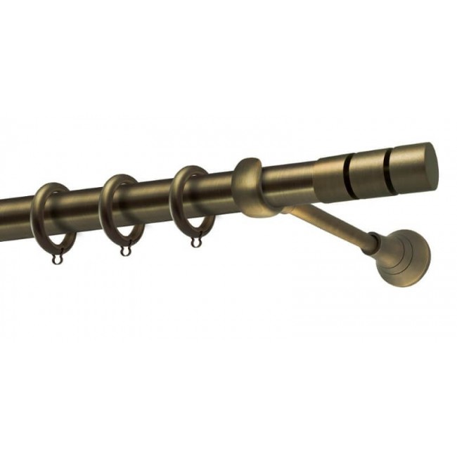 Perfect κουρτινόξυλο Σπέτσες Φ25 μπρονζέ