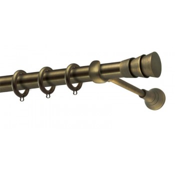 Perfect κουρτινόξυλο Λευκάδα Φ25 μπρονζέ