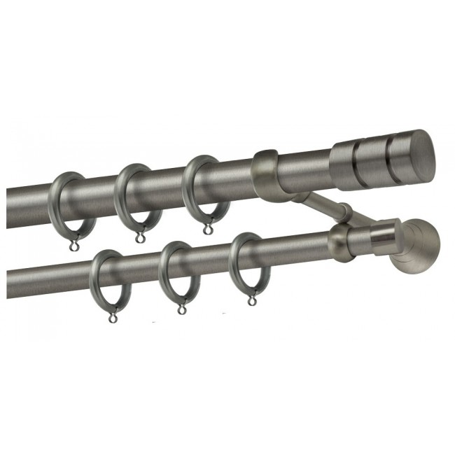 Perfect κουρτινόξυλο Σαλαμίνα Φ25 ανθρακί