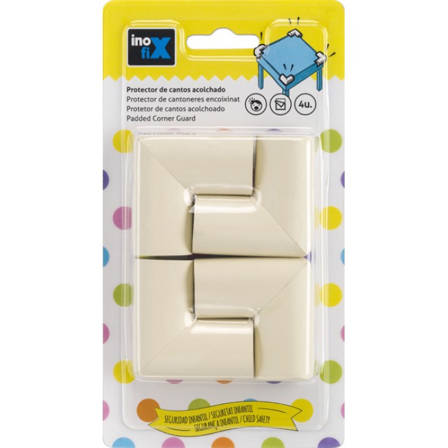 Inofix προστατευτικό γωνίας για έπιπλα σετ 4 τεμαχίων λευκό